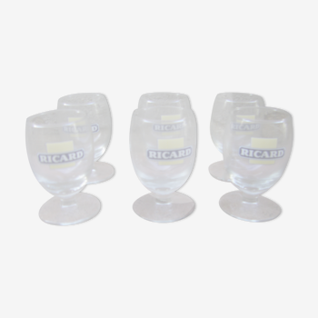 Série de six verres Ricard 17 cl