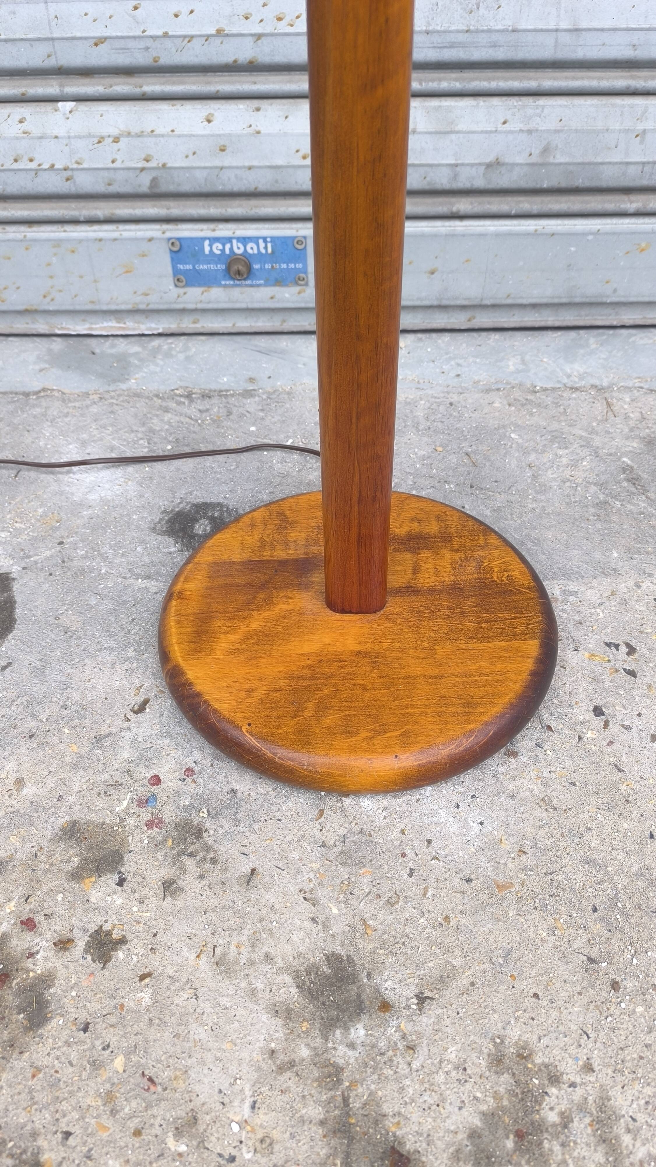 Scandinavian teak floor lamp 1960