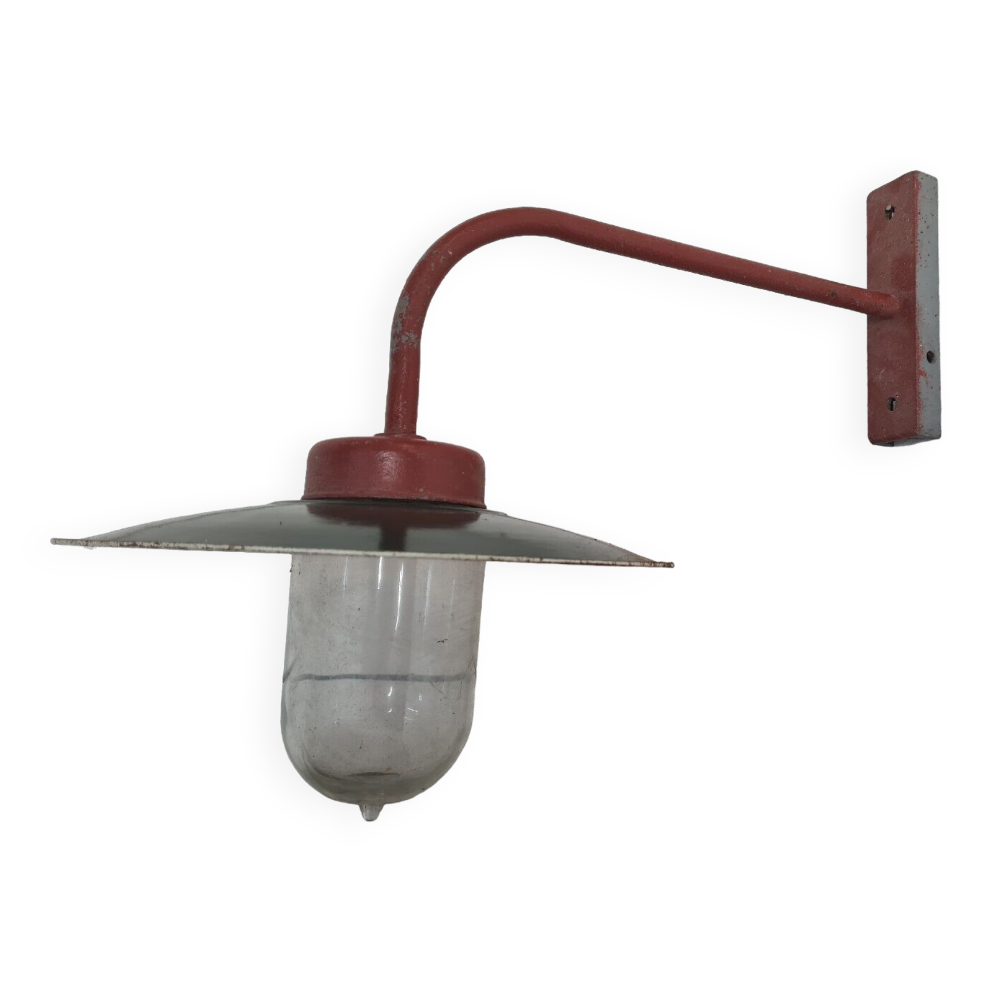 Industrial iron wall light