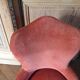 Pink velvet toad chair