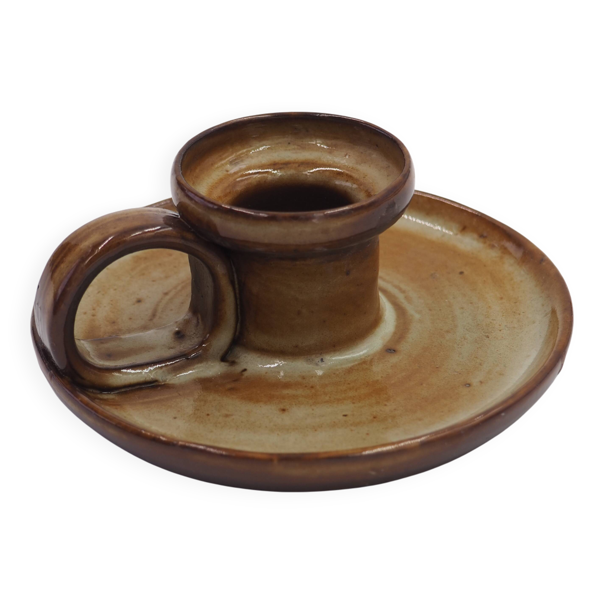 Stoneware candle holder