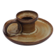 Stoneware candle holder