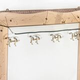 Mirror - venetian art-deco coat holder 126x193cm