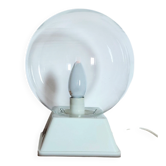 Lampe globe en verre des années 70 80 vintage