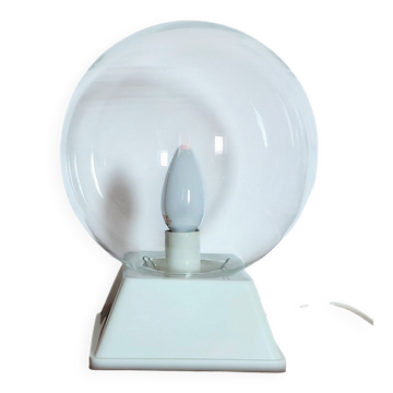 Vintage glass globe lamp from the 70s and 80s.