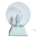 Vintage glass globe lamp from the 70s and 80s.