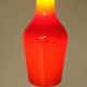 Italian red opaline pendant light - 1960s
