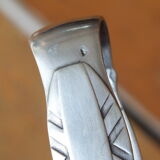 Solid silver sugar clamp Art Deco style