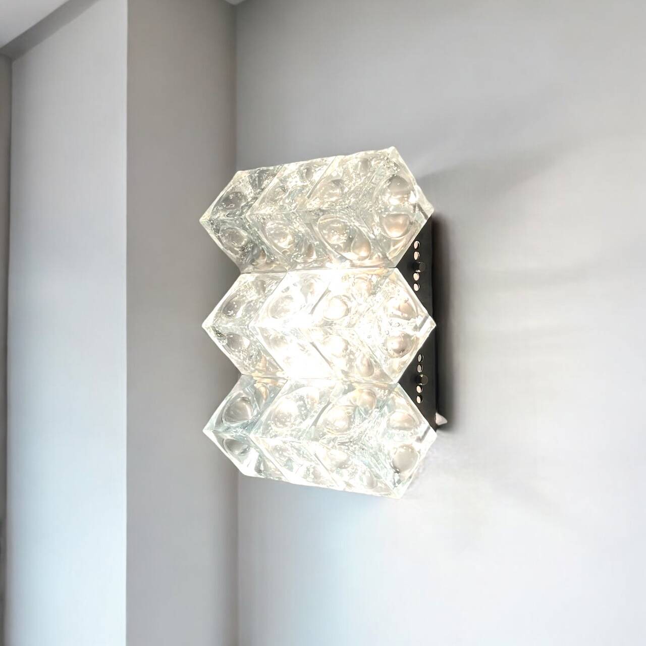 Poliarte 'Cetusa' Sconce by Surama - Rare Luxury 70s Vintage Wall Lamp