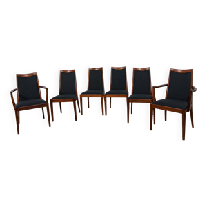 6 chaise en teck du milieu