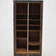 1960s beech tambour cabinet, czechoslovakia