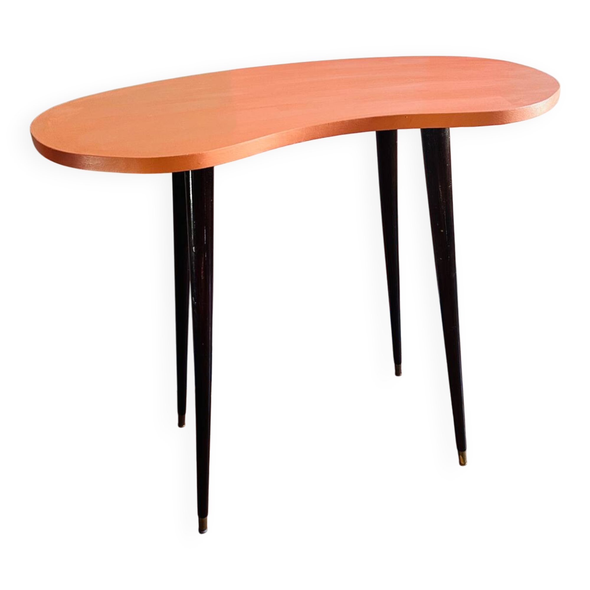 Vintage 70's side table with compass legs