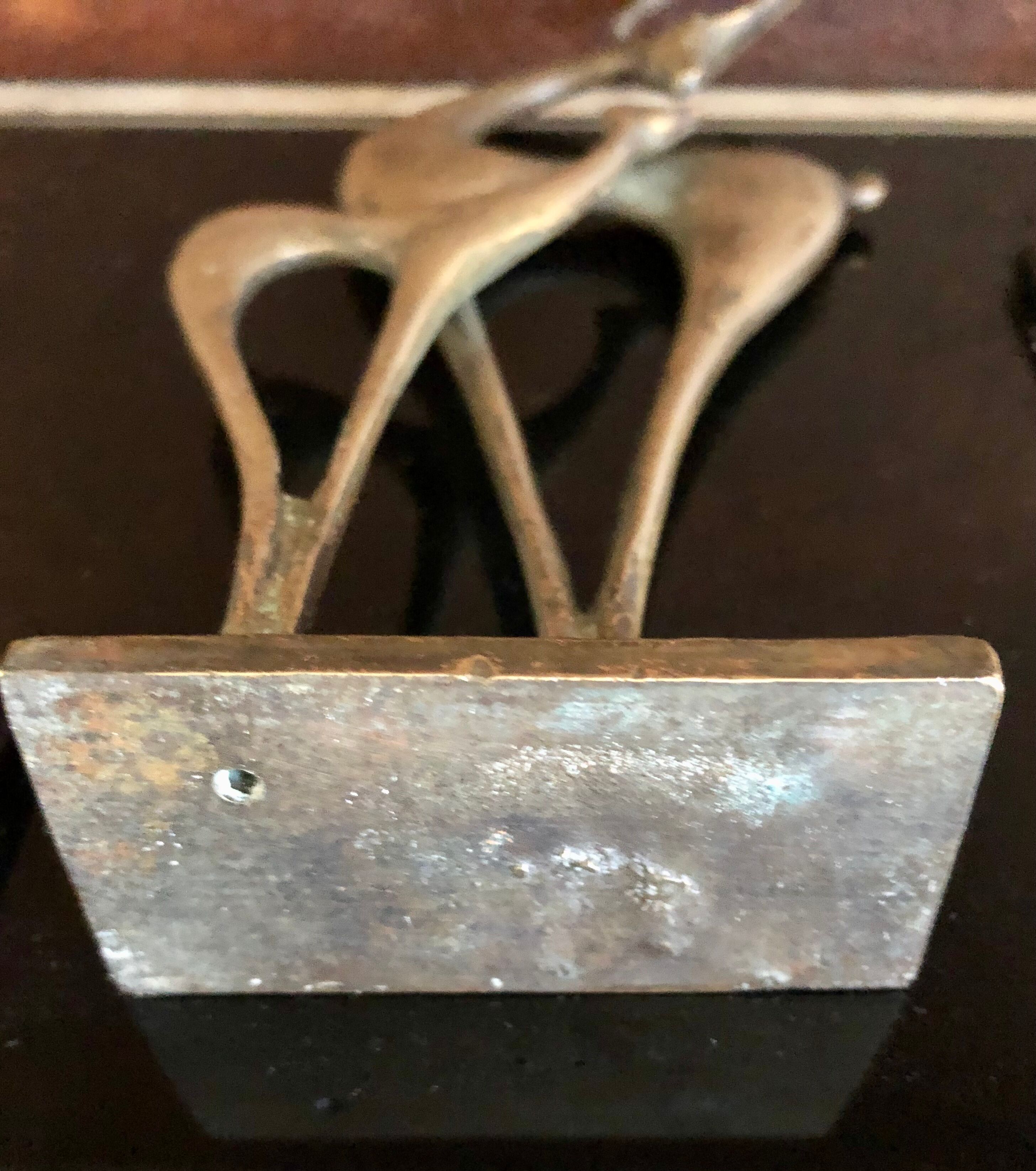 Animal bronze signed