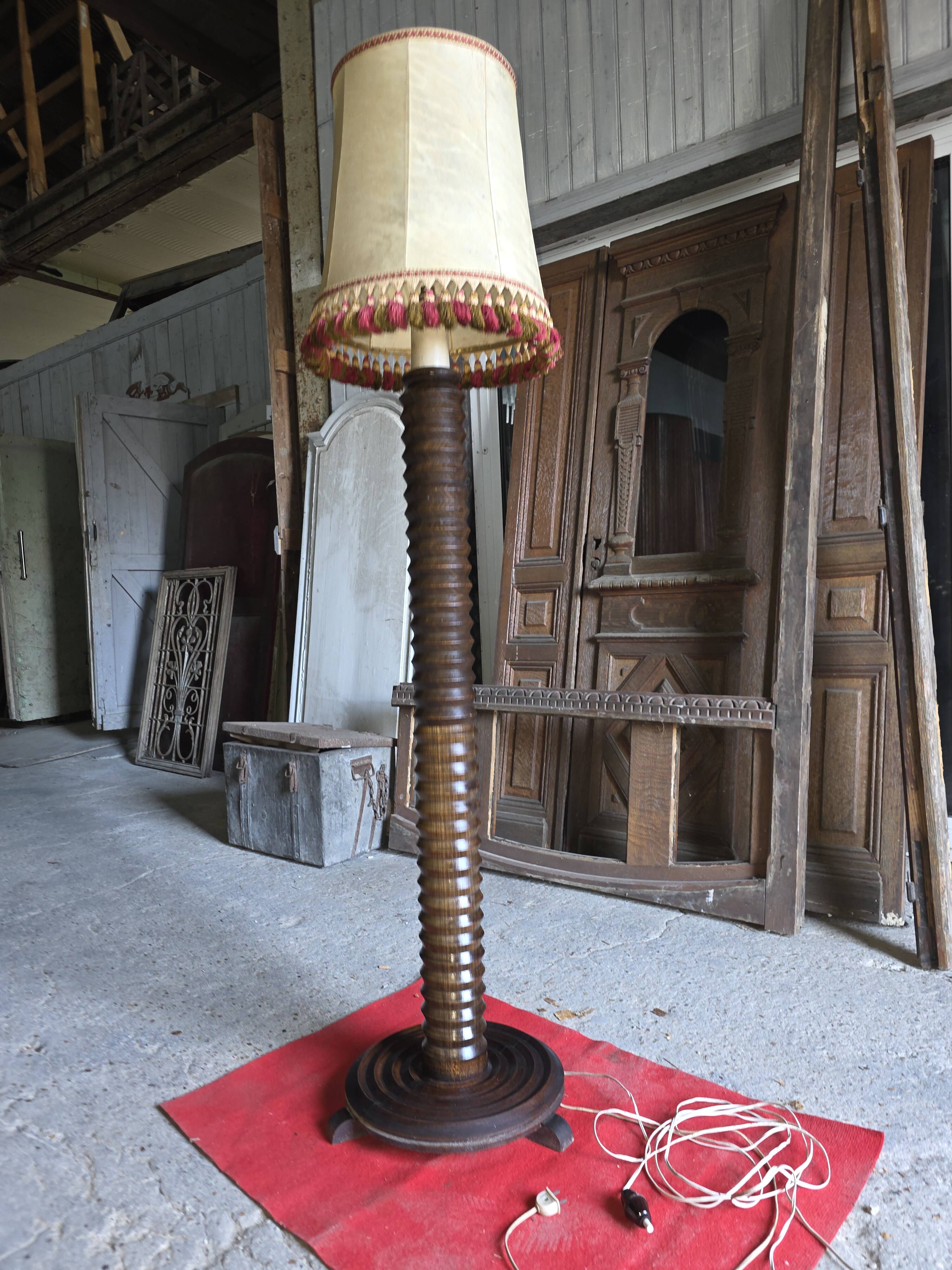 Floor lamp by Charles Dudouyt, 1940