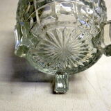 Old glass cookie jar