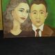 Oil on canvas signed F.Lamige.
