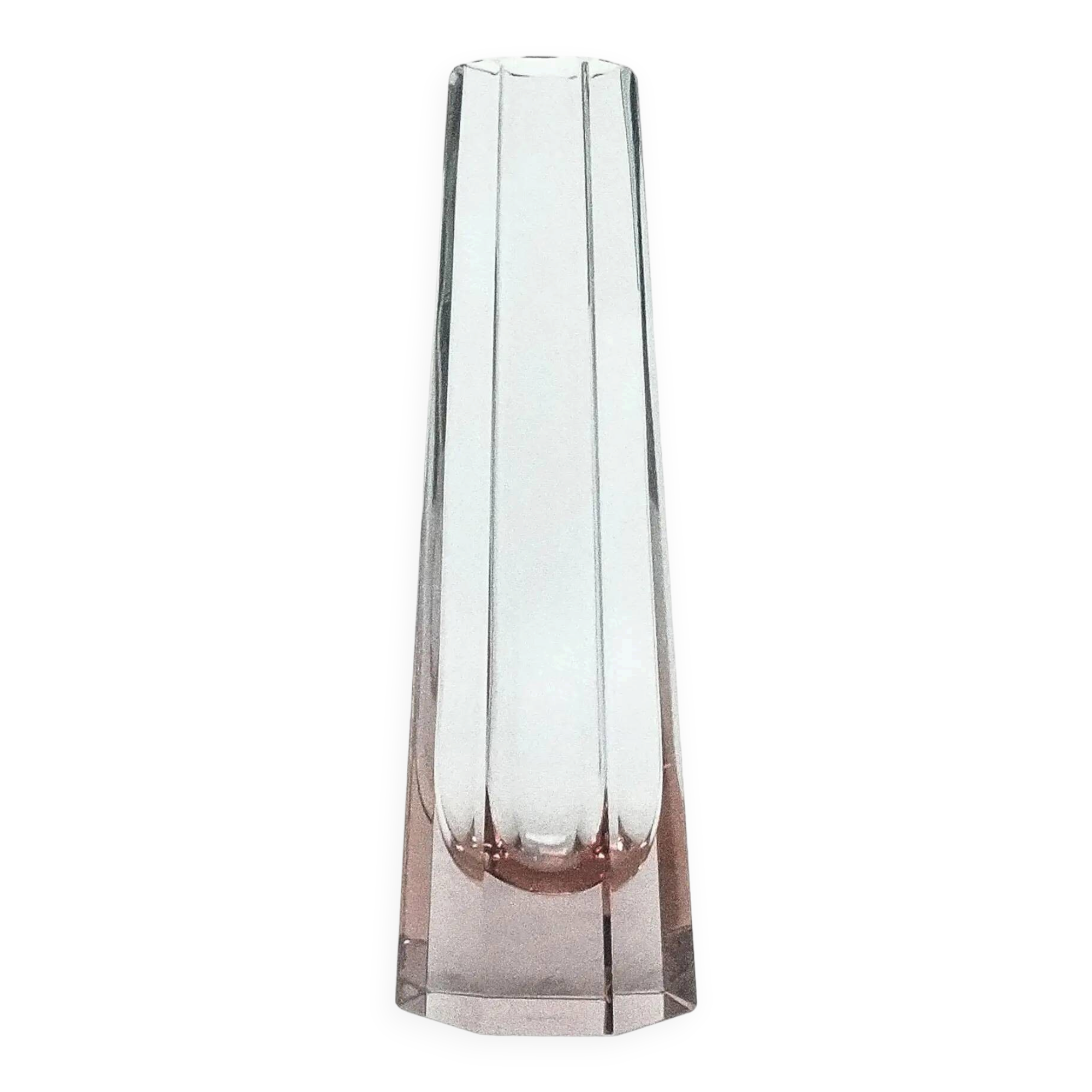 Art Deco vase, crystal, Bohemia, Czech Republic, 1930s