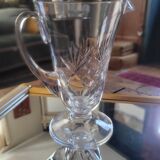 Art Deco cut glass pitcher, France 1940