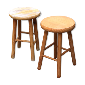 paire de tabourets d'alpage