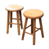 Pair of vintage alpine stools