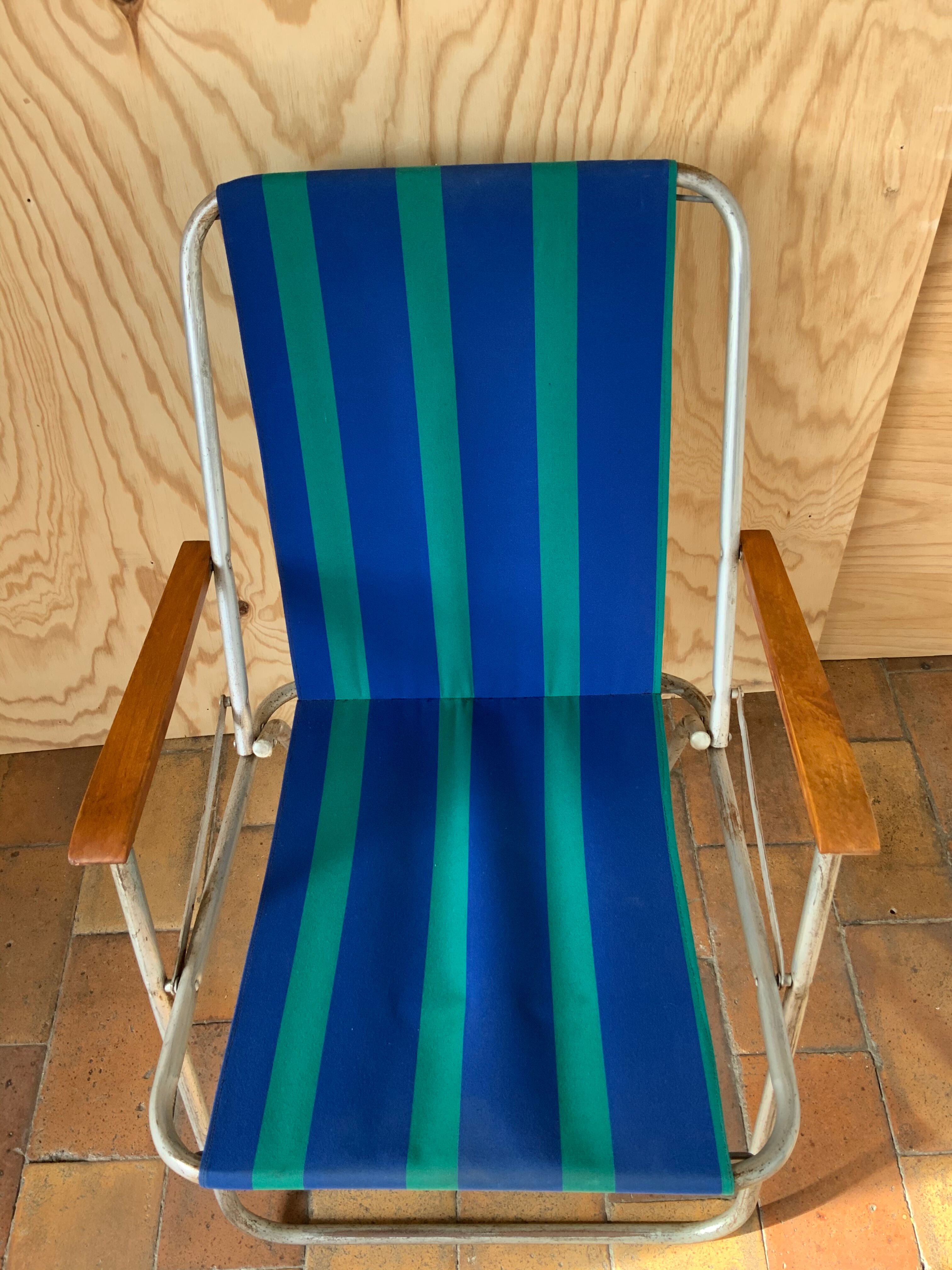 Fauteuil de camping vintage