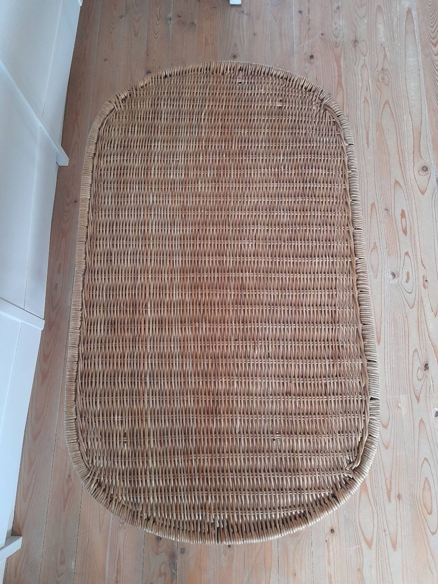 Rattan and wrought iron coffee table