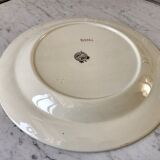 round dish Villeroy & Boch La Louvière Belgian manufacture in Iron Earth early twentieth century