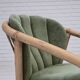 1970s, pair of Scandinavian lounge chairs, furniture velour and rattan