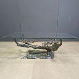 Vintage bonsai coffee table by Willy Daro, 1970s