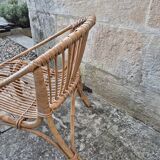 Vintage rattan armchair