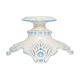 White and blue ceramic chandelier from the 20th century, France, 1960s.