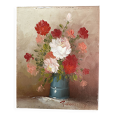 Robert Cox ( 1934 - 2001 ) - Peinture Nature Morte Bouquet de Fleurs