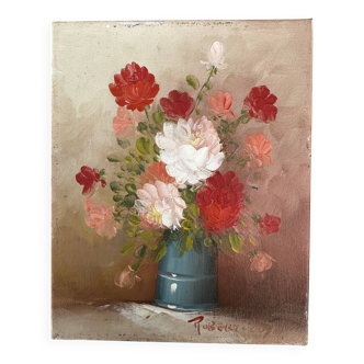 Robert Cox (1934 - 2001) - Still Life Painting Bouquet of Flowers