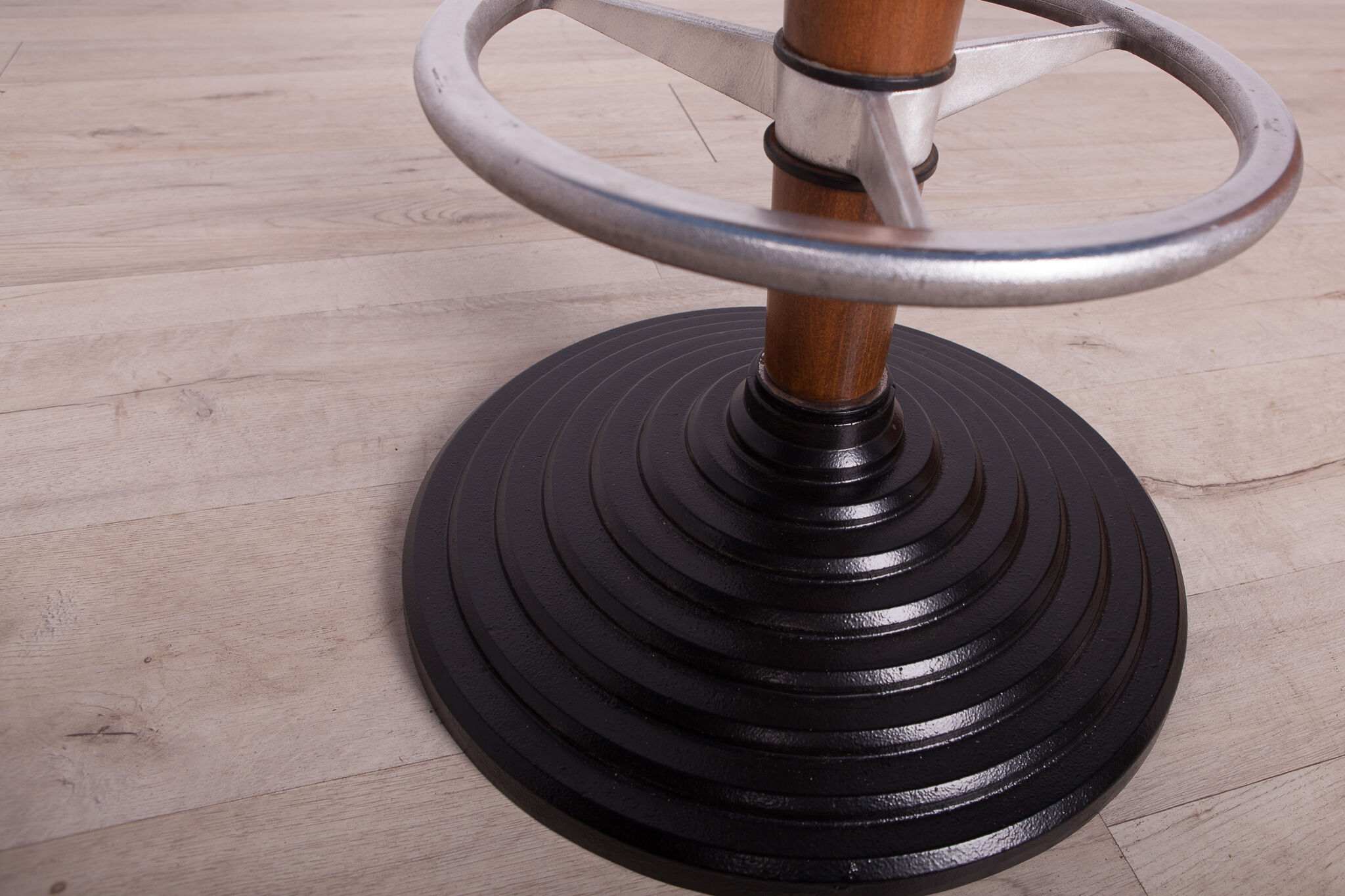 Set of 4 mid-century bar stools, 1950s