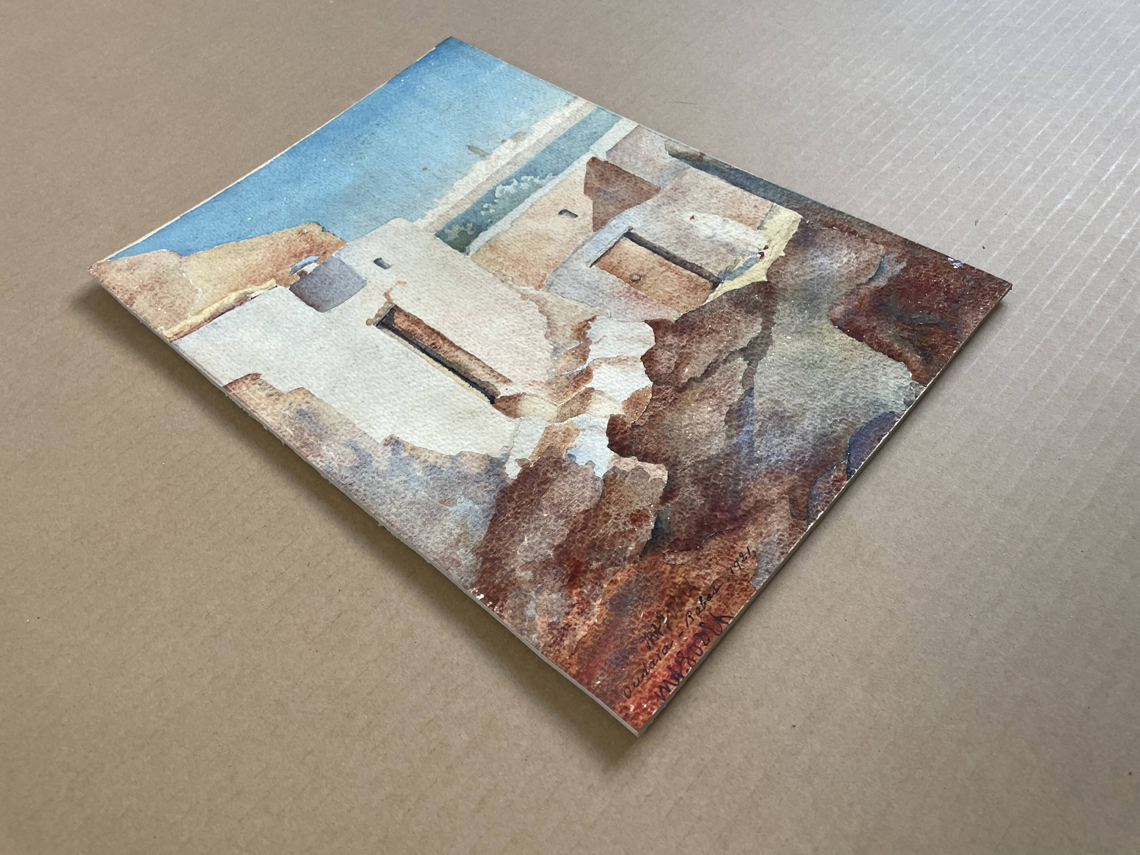 Watercolor dated 1925 / Rabat, Morocco