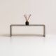 Table basse en acier inoxydable brossé