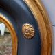 Louis-philippe grey and gilt mirror decorated in the antique style