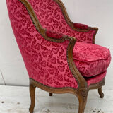 Louis XV style shepherdess armchair
