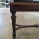Coffee table - black marble top - Louis XIII style - H-shaped crossbar base