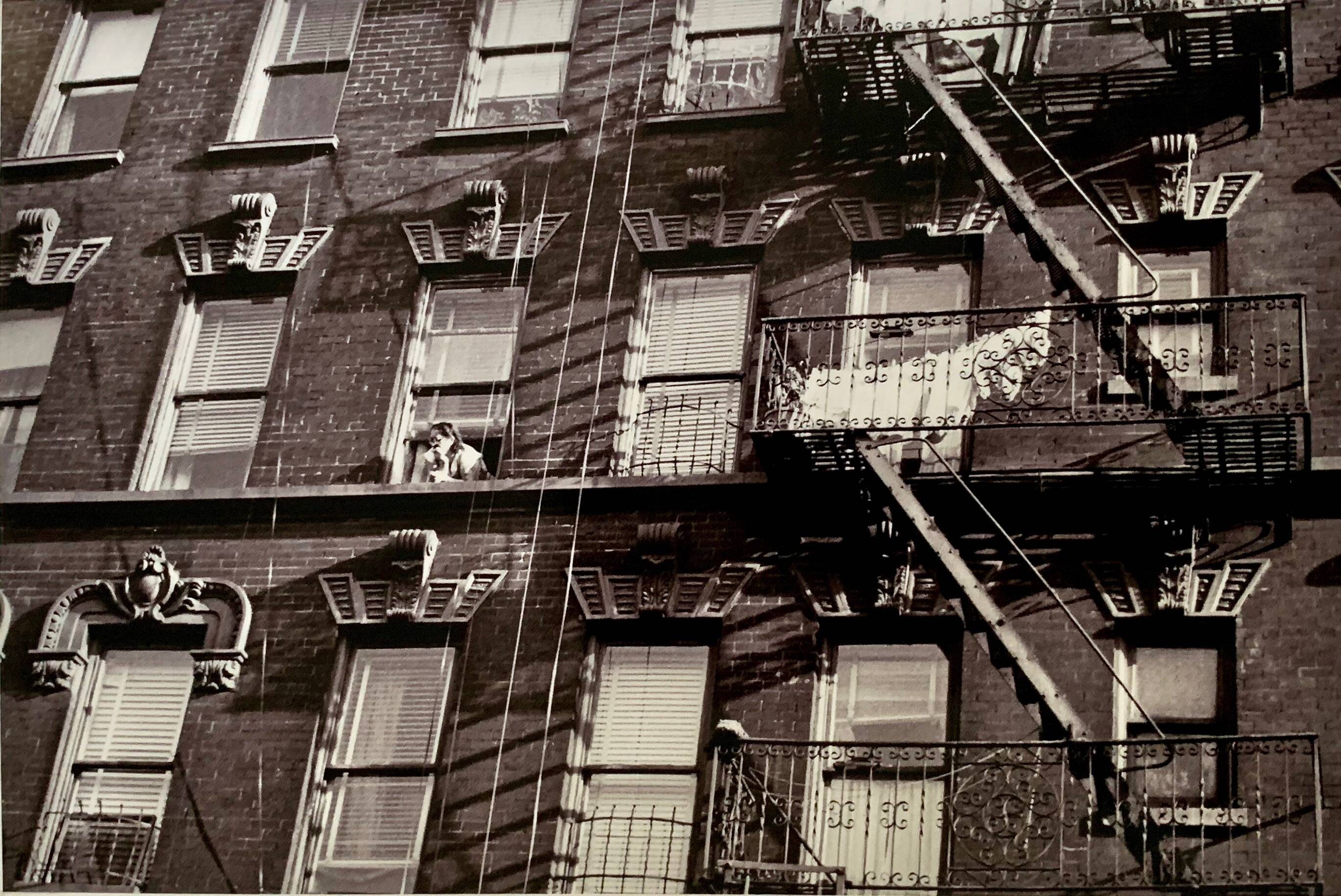 A suspended gaze Emergency staircase of apartments New York City – 1953