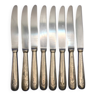 Set of 8 small silver-plated navy knives soh