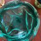 Murano bubble ashtray / pocket emptier in mint green