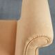 Mustard yellow fabric vintage bench from the late 20th century