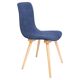 Mid-century navy blue vintage armchair, made by Fameg Factory in Poland, 1960s.