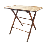 Bamboo imitation folding table