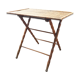 Table pliante imitation bambou