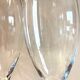 2 photophores sur pied en verre soufflé