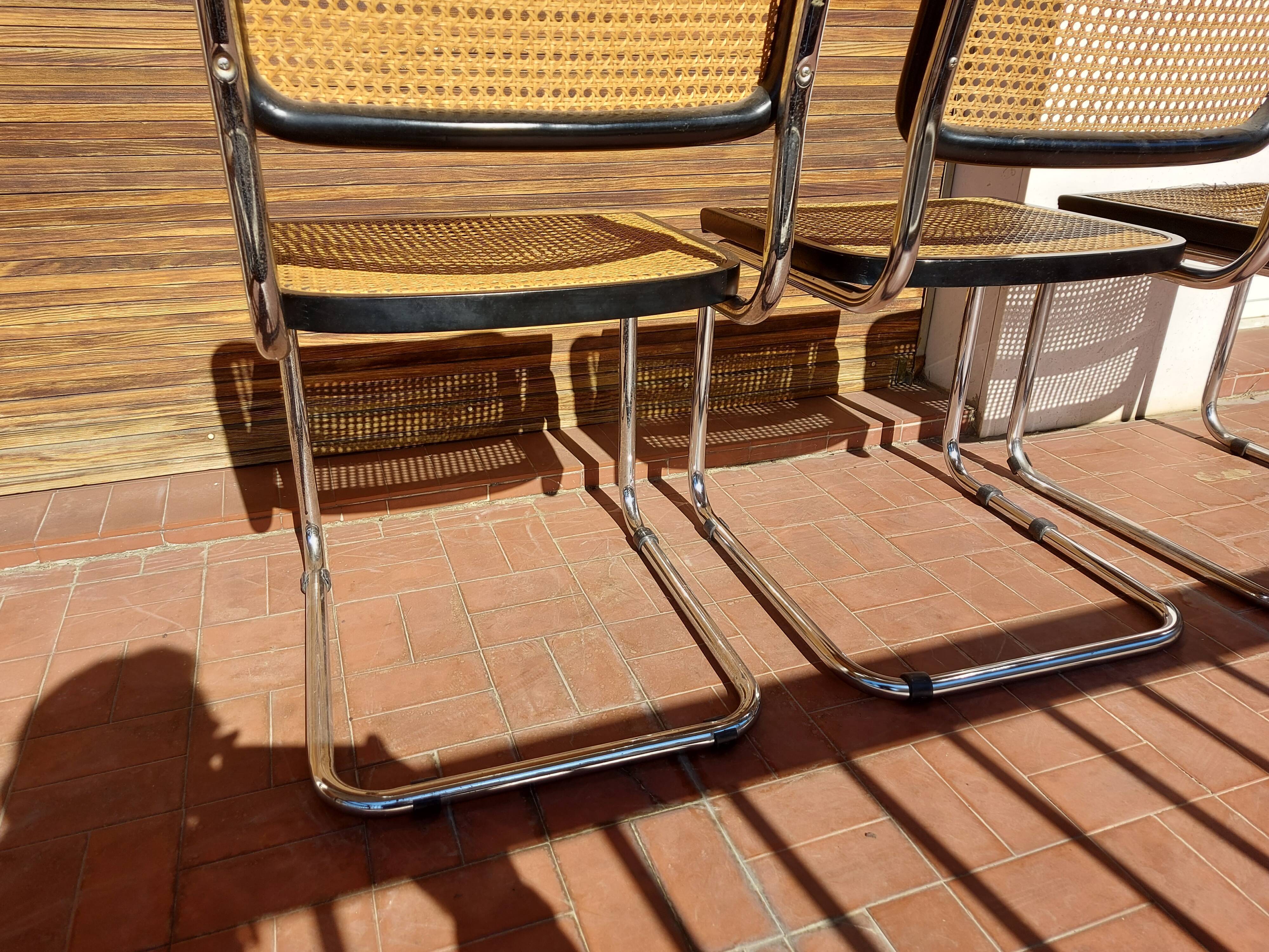 3 chairs Marcel Breuer B32