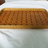 Wicker rattan tray