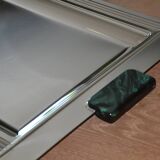 Large Jean Couzon stainless steel serving tray